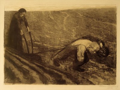 K. Kollwitz, Plowman and Woman by Käthe Kollwitz